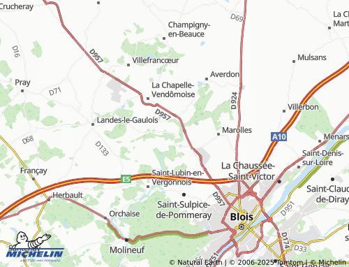 MICHELIN Saint-Bohaire map - ViaMichelin