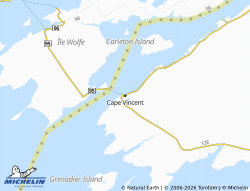 Mapa MICHELIN Cape Vincent - ViaMichelin