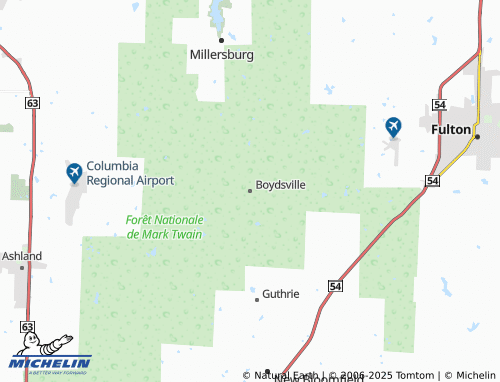 MICHELIN-Landkarte Boydsville - ViaMichelin