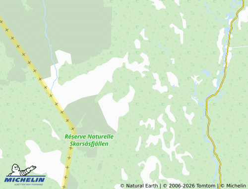 MICHELIN Näsfjället map - ViaMichelin