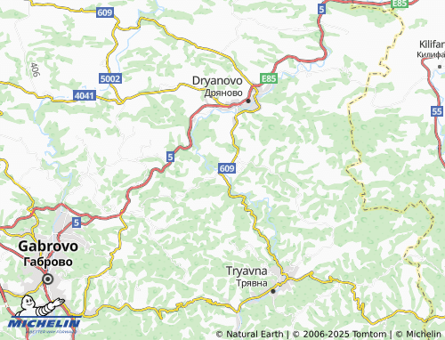 MICHELIN Tsareva livada map - ViaMichelin