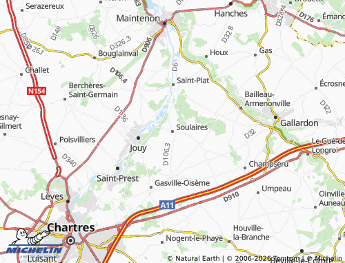 MICHELIN Soulaires map - ViaMichelin