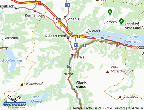 MICHELIN-Landkarte Näfels - ViaMichelin