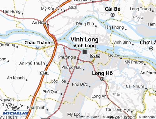 Carte MICHELIN Phường 8 - ViaMichelin
