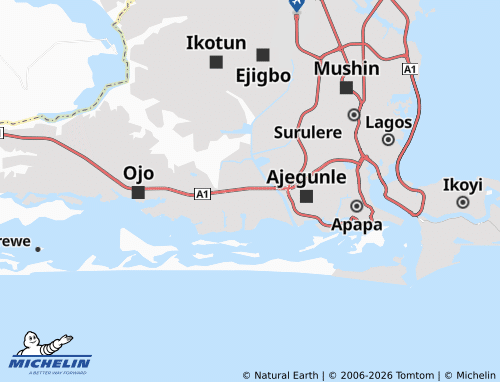 Kaart MICHELIN Amuwo-Odofin - ViaMichelin