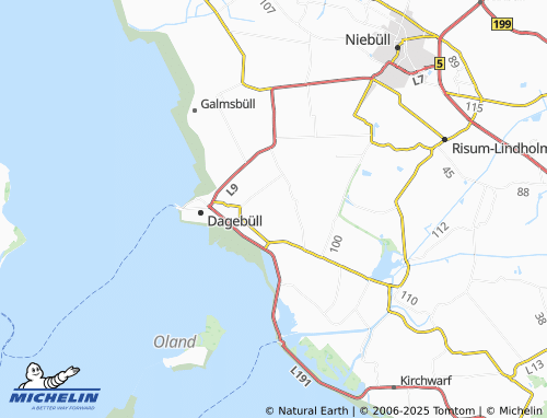 Kaart MICHELIN Juliane-Marienkoog - ViaMichelin
