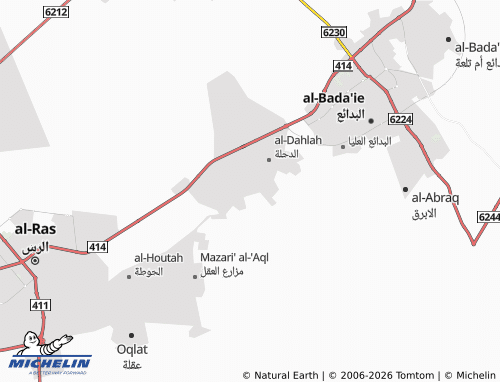 MICHELIN-Landkarte al-'Abdilliyyah - ViaMichelin
