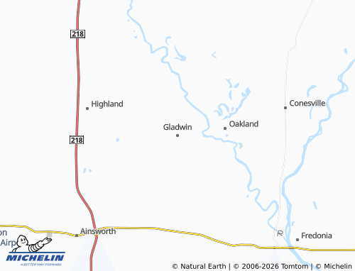 Mappa MICHELIN Gladwin - ViaMichelin