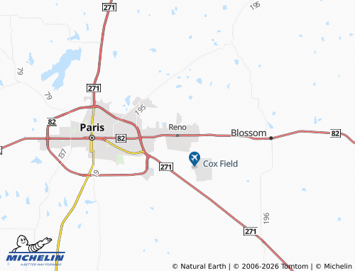 Mappa MICHELIN Reno - ViaMichelin
