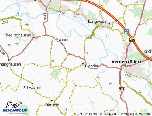 MICHELIN Hiddestorf map - ViaMichelin