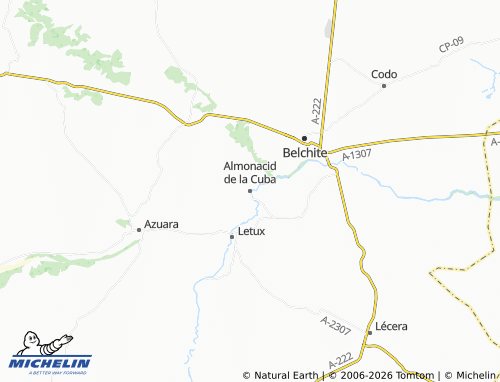 Mappa MICHELIN Almonacid de la Cuba - ViaMichelin