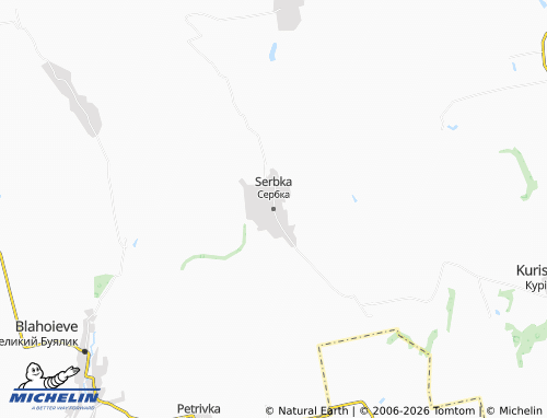 Mapa MICHELIN Serbka - ViaMichelin