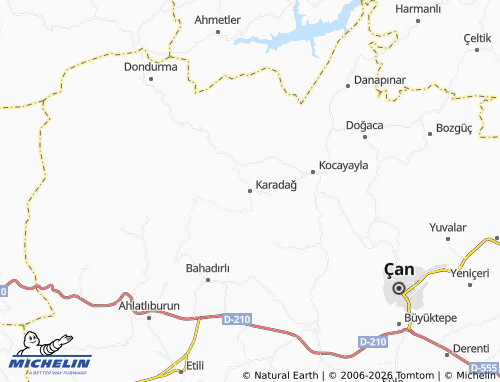 Mappa MICHELIN Karadağ - ViaMichelin
