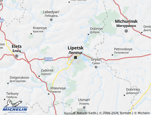 Carte MICHELIN Lipetsk - ViaMichelin
