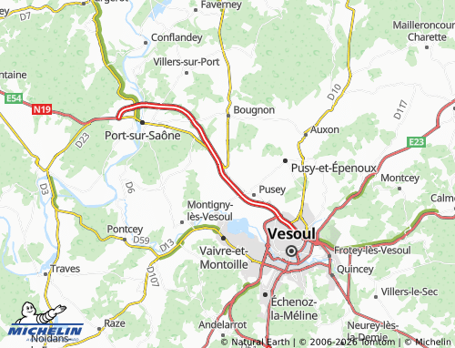 Mappa MICHELIN Charmoille - ViaMichelin