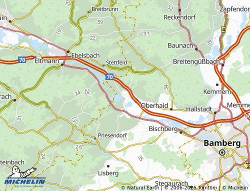 MICHELIN Staffelbach map - ViaMichelin