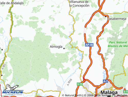 Mappa MICHELIN Almogía - ViaMichelin