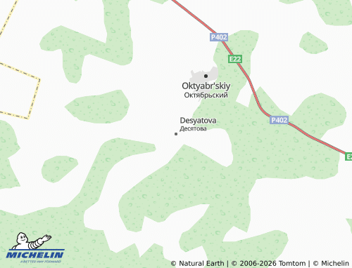 MICHELIN-Landkarte Desyatova - ViaMichelin