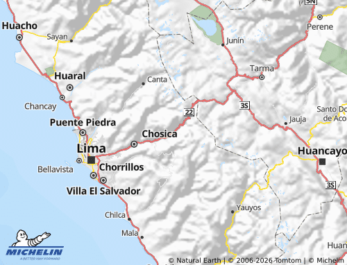 Carte MICHELIN Huarochirí - ViaMichelin