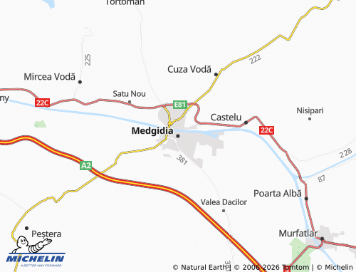 MICHELIN-Landkarte Medgidia - ViaMichelin