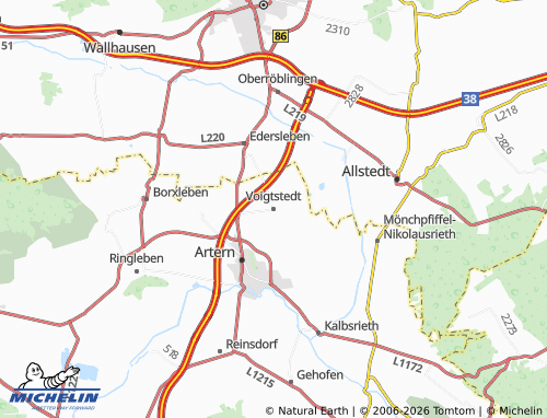 MICHELIN Voigtstedt map - ViaMichelin