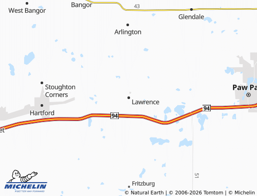 Mappa MICHELIN Lawrence - ViaMichelin