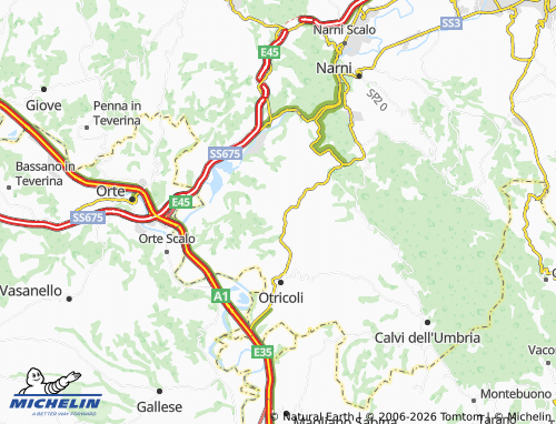 MICHELIN-Landkarte Gualdo - ViaMichelin