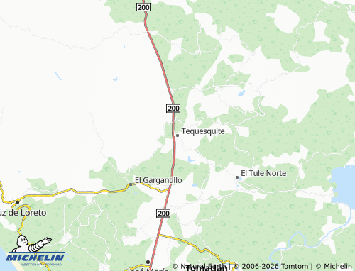 MICHELIN Tequesquite map - ViaMichelin
