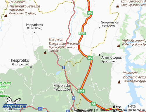 Mappa MICHELIN Dryofyto - ViaMichelin