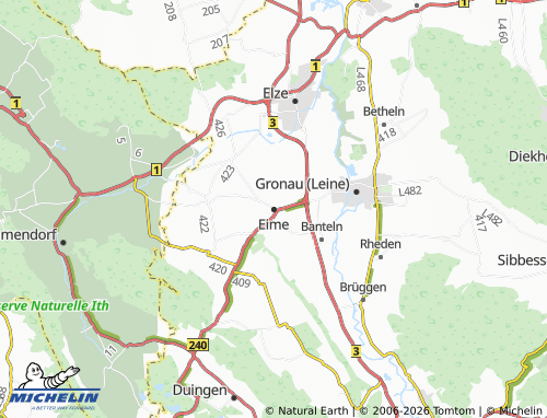 MICHELIN Eime map - ViaMichelin