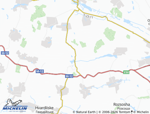 Carte MICHELIN Vodychky - ViaMichelin
