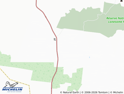 MICHELIN Baffle West map - ViaMichelin