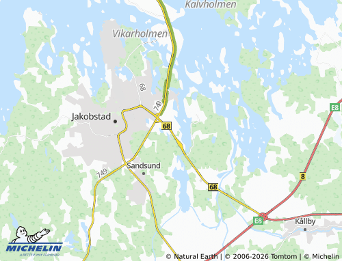 Kaart MICHELIN Fiskars - ViaMichelin