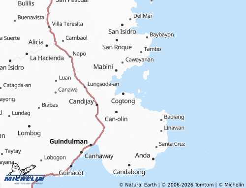 MICHELIN Cogtong map - ViaMichelin