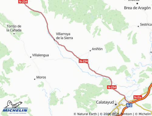 MICHELIN Cervera de la Cañada map - ViaMichelin