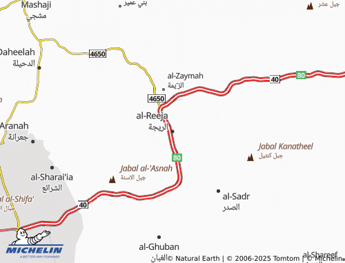 Kaart MICHELIN al-Reeja - ViaMichelin