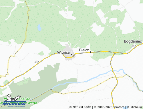 MICHELIN-Landkarte Witnica - ViaMichelin