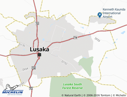 MICHELIN-Landkarte Helen Kaunda - ViaMichelin