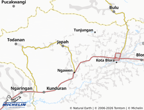 Carte MICHELIN Ngrambitan - ViaMichelin