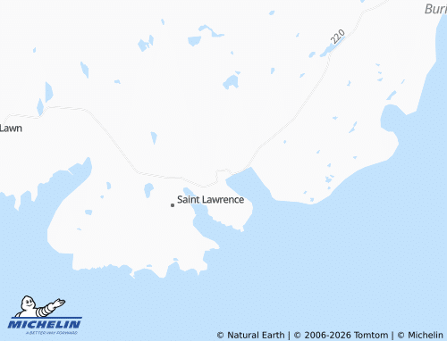 Mapa MICHELIN Little Saint Lawrence - ViaMichelin