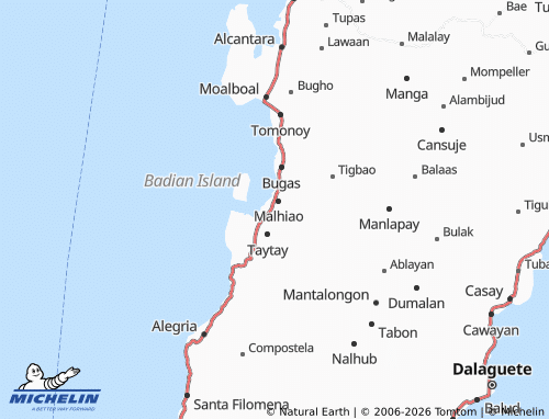 MICHELIN Badian map - ViaMichelin
