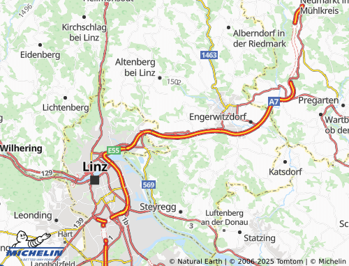 MICHELIN-Landkarte Mittertreffling - ViaMichelin