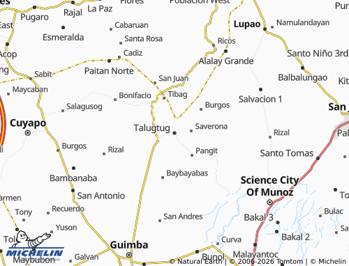MICHELIN Talugtug map - ViaMichelin