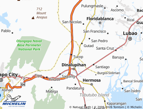 MICHELIN Tucop map - ViaMichelin