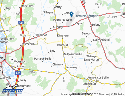 Carte MICHELIN Raucourt - ViaMichelin