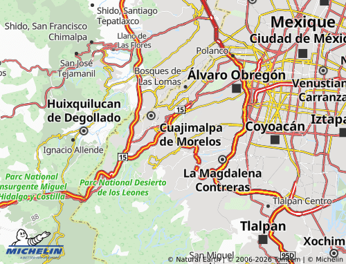 MICHELIN-Landkarte Lomas de Santa Fe - ViaMichelin