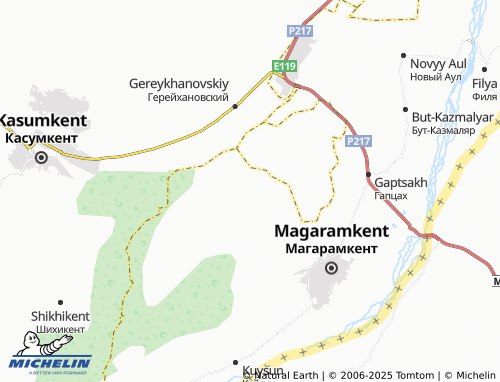 MICHELIN-Landkarte Tselyagyun - ViaMichelin