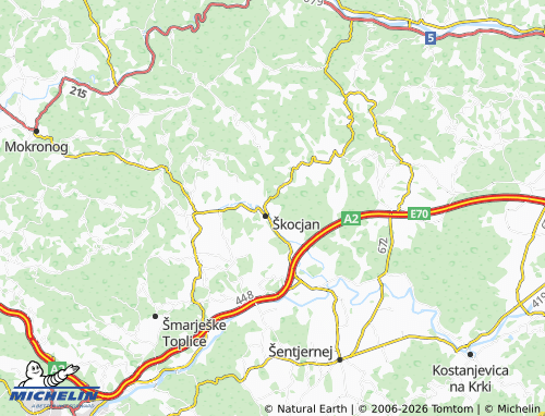 Kaart MICHELIN Hrastulje - ViaMichelin