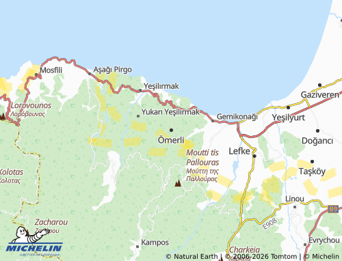 Carte MICHELIN Ömerli - ViaMichelin