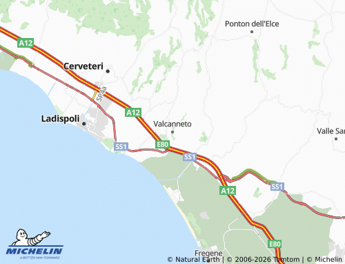 MICHELIN-Landkarte Valcanneto - ViaMichelin